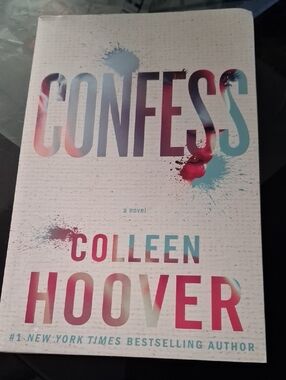 Confess by Colleen Hoover - White Cover with Multicolor Gradient Title